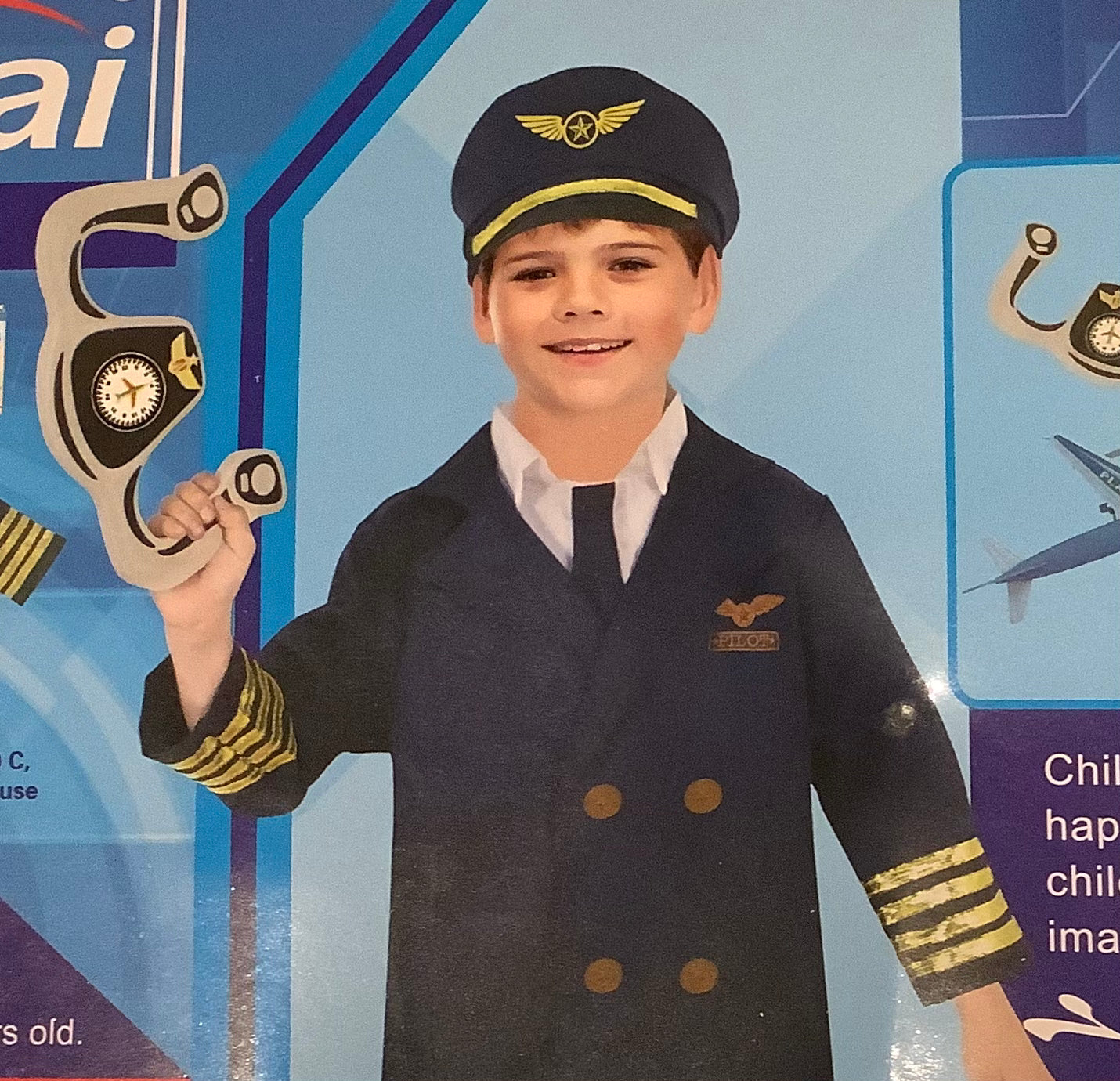 Disfraz para Niño Piloto de Avión