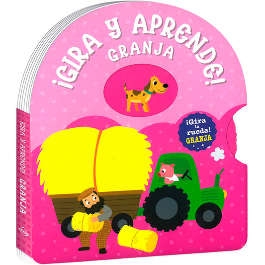 Libro Gira y Aprende Granja