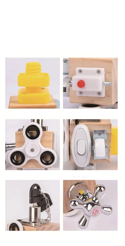 Juguete Cubo Multifuncional Sensorial Montessori